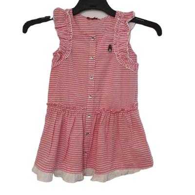 China Leisure Washable Shorts Drawstring Girls Popular Casual Stitching Lace Up Striped Skirt for sale