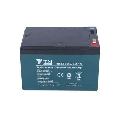 China E-scooter Maintenance Free Electric Bike Battery Pattern Lead Acid Battery Maintenance Free Battery 12V15Ah for sale