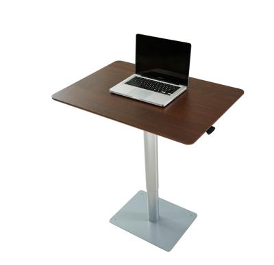 China (Height) Adjustable Manual Desk Lift Floor Stand Up Desk Up & Down Computer Desk for sale