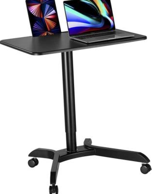 China Movable (Height) Adjustable Sit To Stand Computer Desk With Lockable Rolling Wheels Sit Stand Table Height Adjustable for sale