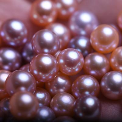 China Fashionable Freshwater 7-8MM Loose Pearl White Pink Purple Pearls For Jewelry Making Real Pearl Price for sale