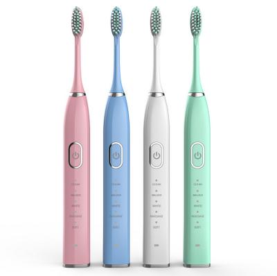 China USB Electric Toothbrush Battery Powered Sonic Toothbrush Electronic Whitening Waterproof Powerful Ultrasonic Washable Type for sale