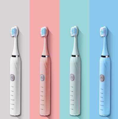 China Hot Sale Battery Operated Sonic Toothbrush Battery Powered Automatic Electric ToothbrushTeeth with 3 Brush Heads for sale