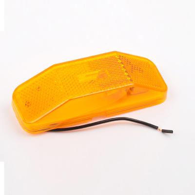 China American Trailer Part Truck Part Trailer Light Style Bicycle Trailer Light Panel Side Marker Reflector Amber for sale