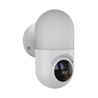 China 1080P WiFi Camera CCTV Camera IP Lamp Waterproof Wall Camera Wireless Outdoor Surveillance Super Wide Angle Two Way Audio Security for sale