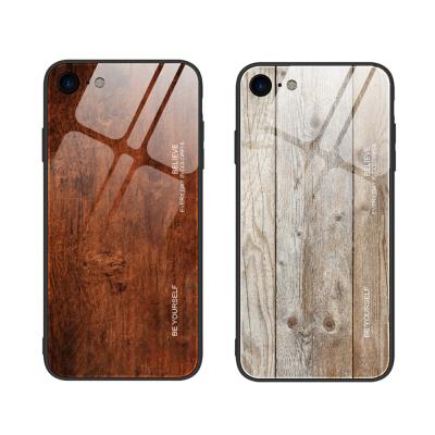 China New Natural Wood Case Anti-falling Phone Protector Wooden Shockproof For Iphone 12 Glass Case for sale