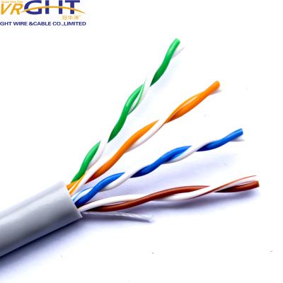 China Indoor CCA network UTP CAT5E cable protected by non-flame propagating sheath colored utp cat5e LAN cable 100m 305m 1000m en venta