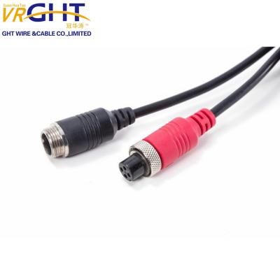 China Hot Selling CCTV System Aviation Cable 4pin Aviation Connector Camera Cable en venta