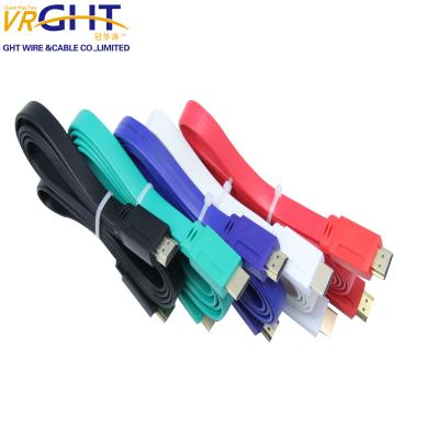 中国 Wholesale Hotsale TV Male To Male TV Cable HD 4K*2K 3D Cable For PS4/Projector/TV/PC F016 HD Flat Cable 販売のため