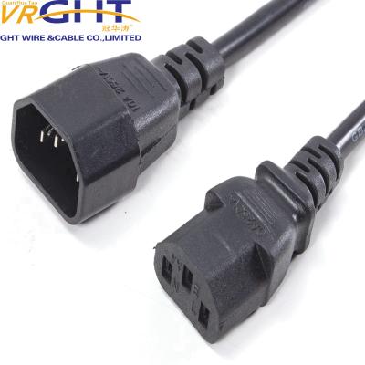 China High quality ac power extension cord from Chinese factory 1.5m 1.8m 2m COMPUTER en venta