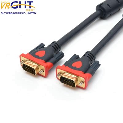 China Wholesale Hot Sale 3+9 VGA D008 TV Cable For TV Projector To Computer Monitor VGA Cable Without Screws for sale