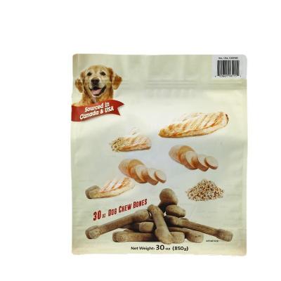 China China Supply Wholesale Moisture Proof Cat Dog Treat Pouch Dog Food Foil Heat Seal Glossy Bag Pet Food Snack Packing Room for sale