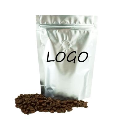 China High Quality Custom Logo Printing Moisture Proof Stand Up Pouch 100g Coffee Bag With Valve Portable Coffee Bag for sale