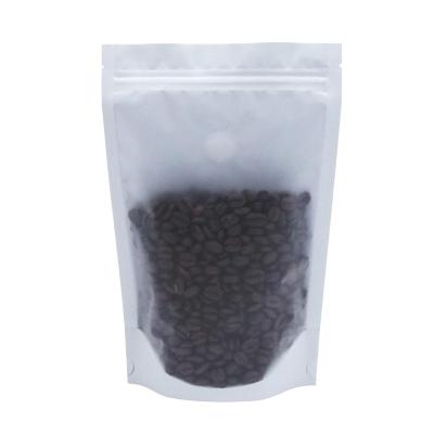 China 100g 250g 500g Resealable Biodegradable Moisture Proof Vertical Zipper Flat Bottom Zipper Bag Coffee Beans Food Snack Packaging for sale