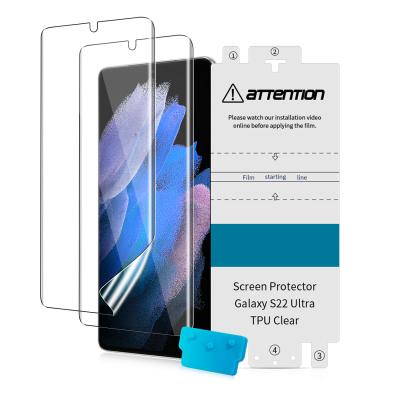 China Hydraulic Anti-scratch TPU Film For Samsung S22 Ultra Screen Film Phone Screen Liquid Cover Never Deforming Flexible TPU Film for sale