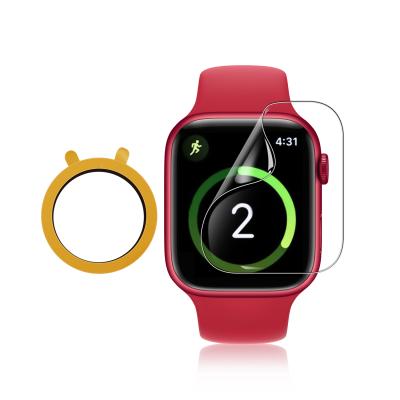 China 2.5D Anti-scratch Explosion-proof Watch Screen Protector Film For Apple Watch 41mm 45mm Tempered Glass for sale