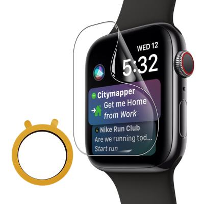 China Anti-scratch For Apple Watch Tempered Glass Screen Protector 9H Film Anti-scratch 41mm 45mm Hardness Tempered 7 Series for sale