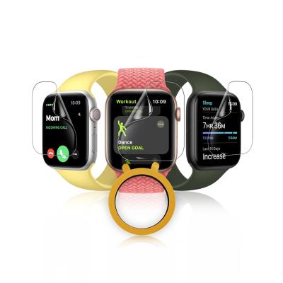 China Anti-scratch 41/45mm Full Glue Smartwatch Clear Tempered Glass Film Screen Protector For Apple Watch Series 7 iWatch for sale