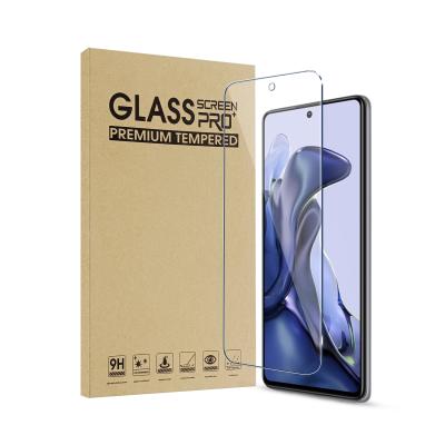 China Free Sample Ultrathin High Clear 2.5D Anti-scratch Tempered Glass Screen Protector For Xiaomi 11T for sale