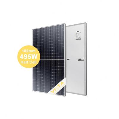 China 480W 485W 490W 495W 500W 505W Thermodynamic Solar Panel Half Cell For AC 182mmx182mm for sale