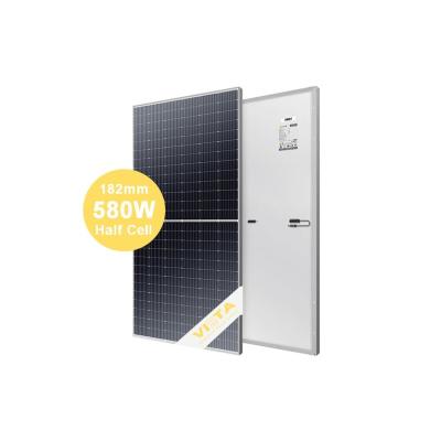 China 182mm Mono Cell 575W 580W 585W 590W 595W 600W Solar Panels Photovoltaic Half Solar Modules Complete System 182mmx182mm for sale