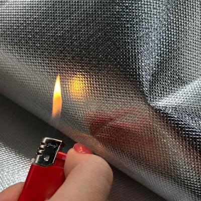 China Waterproof Inherent Flame Retardant Plaid Silver Coating Fabric Oxford Waterproof Fabric For Tent Bag for sale