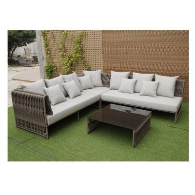 China Outdoor Garden Sofa Set Other Outdoor Furniture Modern Modern Rope Furniture for sale