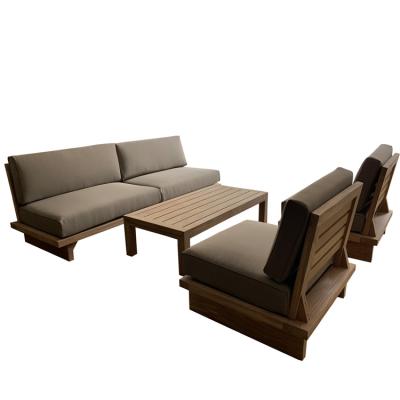 China Luxury Teak Sofa End Table Outdoor Modern Modern Style Garden Furniture for sale