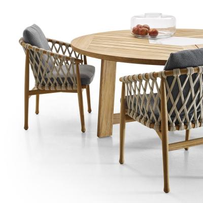 China Excellent Quality UV-Resistant Teak Outdoor Furniture Wooden Dining Table And Chairs for sale