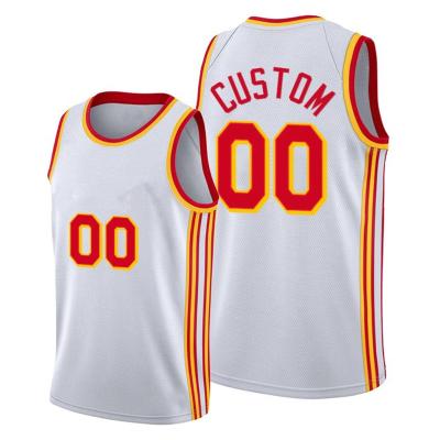 China Breathable Basketball Tank Tops Stitched Black White Red Yellow Custom Shirts Printing Tank Top Free Shipping for sale