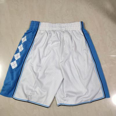 China Free Shipping Antibacterial Mens College Basketball Shorts Custom Logo Outlets Sublimated Mesh Embroidery Factory for sale