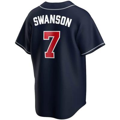 China Free Shipping Cole Hamels Dansby Swanson Sports Jersey Breathable Jersey Shirts Sublimation Factory Outlets for sale