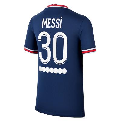 China 2021-22 Messi 30# Mbappe #7 Neymar Jr. #10 Soccer Jersey Football Jersey Men Women Quick Dry Wear Uniform High Quality for sale