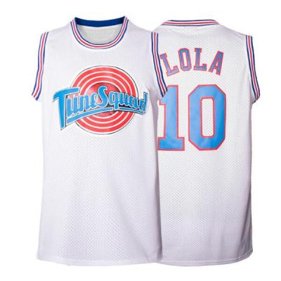 China Hot Sales Lola Bunny #10 Space Jam Breathable Air Platoon Quilted Basketball Tank Top Movie Shirts Tank Tops for sale