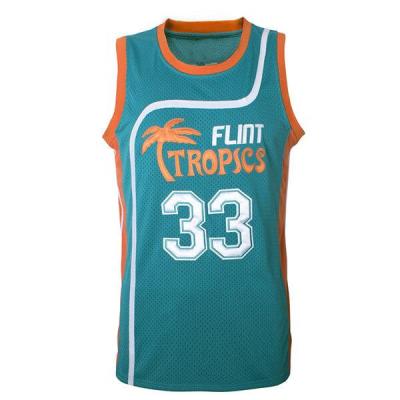 China Jackie Moon #33 Flint Tropics Basketball Movie Jerseys Breathable Tank Top Stitched 90s Hip Hop Shirts Hot Sales for sale