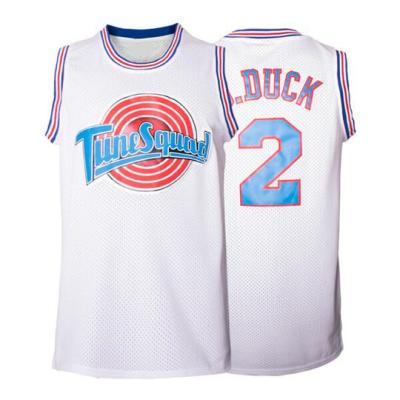 China Daffy Duck #2 Breathable Space Block Air Squad Tank Tops Quilted Basketball Tank Top Movie Shirts Hot Sales for sale