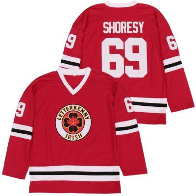 China Shirts & Men's #69 Kooy Shoresy Jersey Tv Series Letterkenny Hockey Jerseys Irish Quilted Summer Christmas Complete for sale