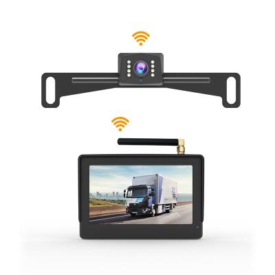 China Waterproof Auto Radio Rear View Backup Reverse Camera 4.3 Inch TFT LCD Screen Parking Monitor For Car for sale