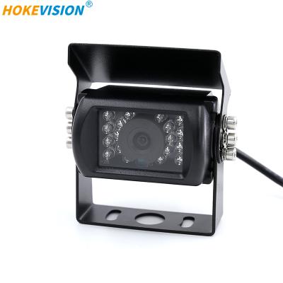 China Rear view camera waterproof ip69k truck parking back up rear view camera module 12v 24v with night vision 18 led infrared for heavy duty for sale