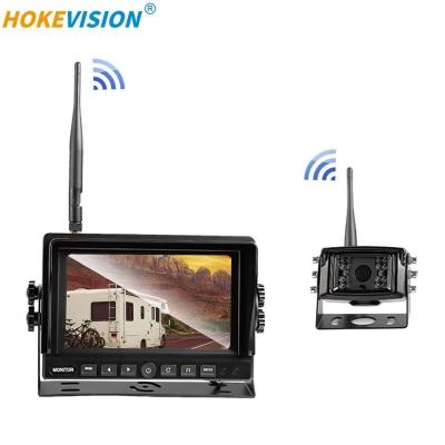 China RV Motorhome CCTV Waterproof Wireless Security Driving Bracket Around Camera System Kits With Monitor For Motorhome Touring Car for sale