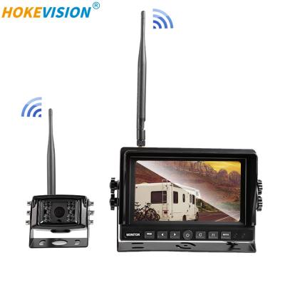 China 4 Channel Digital 24v HD RV Waterproof Trailer AHD 1080p 720p Vans 1 2 Wireless Multi Security Camera Kits With 7