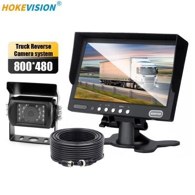 China HD Waterproof Backup Reverse Rearview Vans Truck Factory View CCTV Rear Security Camera with Monitor for Heavy Duty Tow Truck Trailer for sale