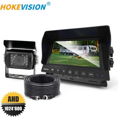 China Factory 12V 24V AHD Waterproof Car Reverse Backup Rear View Camera For Trucks Bus Caravan Van Excavator rv Trailer Camper With Monitor for sale