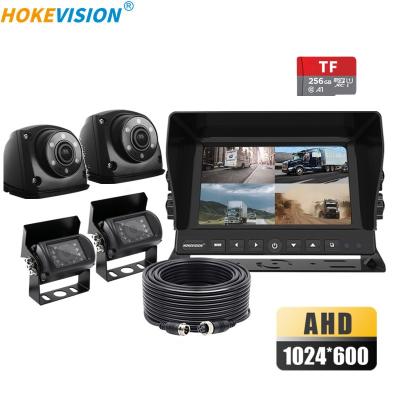 China OEM 4ch hd 1080p 4 channels mdvr car dvr waterproof mobile car display screen security black box with camera for rv harvester can truck for sale