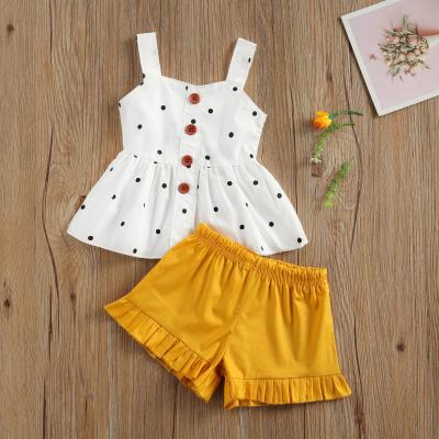 China Toddler Summer Casual Clothes Sets Babies Bridle Stitch T-shirt Shorts 2pcs Clothing Set Baby Cotton Clothes for sale