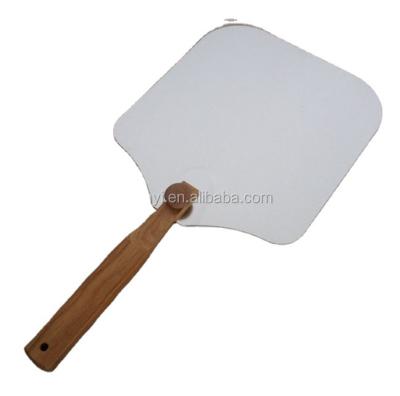 China Sustainable Aluminum Spatula Pizza Skin With Foldable Wooden Handle for sale