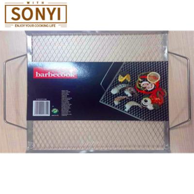 China Plain Weave Universal Wholesales 1.0mm Thickness Square Barbecue Cooking Grill Mesh for sale