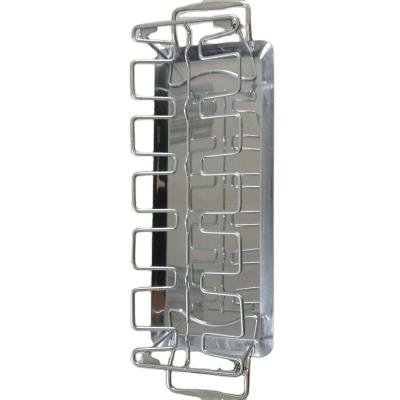 China Promotion sales disposable stainless steel chicken wing rack set, chicken roasting rack with silicione mat and brush for sale