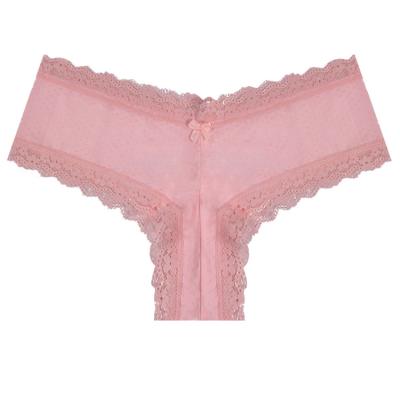 China BEIZHI Breathable 12 Hours Custom Design Women Underwear Mid Waist Sexy Lace Waist Brief Boyshort Panties for sale