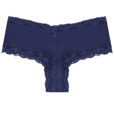 China New Design Mid Waist Sexy Women Lady Lace Boyshorts Panties Breathable Underwear for sale